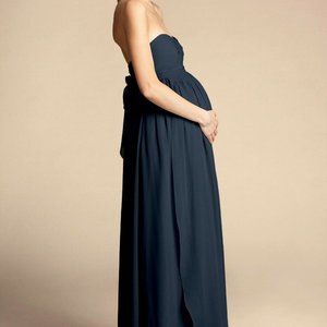 BHLDN, Jenny Yoo Bridesmaid Dress - Cerise Maternity, Navy, Size 10